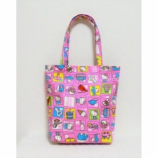 ◆フリーハンド◆キティちゃん・ピンク◆くったりバッグ◆エコバッグ(バッグ)