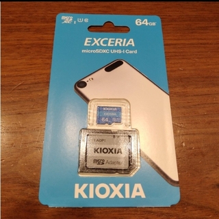 トウシバ(東芝)の新品未開封　キオクシア　microSDカード　マイクロSDカード　64GB(その他)