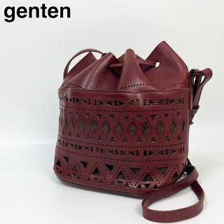 ゲンテン(genten)の23I38 genten ゲンテン バケツバッグ カットワーク(ショルダーバッグ)