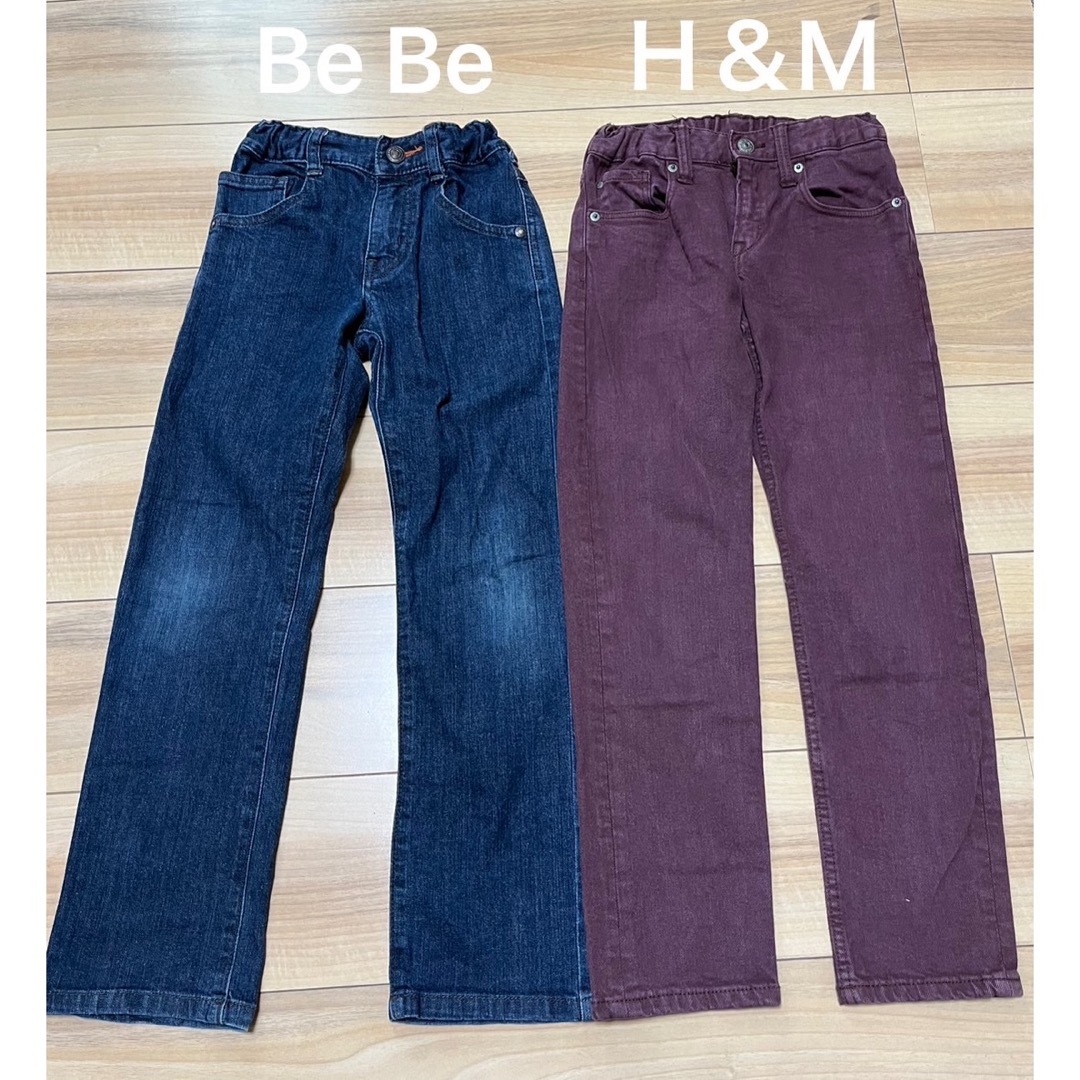 BeBe(ベベ)のサイズ130 キッズ　べべ　Ｈ＆Ｍ　長ズボン　パンツ キッズ/ベビー/マタニティのキッズ服男の子用(90cm~)(パンツ/スパッツ)の商品写真