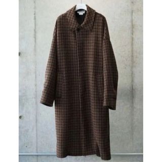 ヨーク(YOKE)のyoke DOUBLE JQUARD KNIT BAL COLLAR COAT(ステンカラーコート)