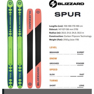 ブリザード(Blizzard)のブリザード　スキー板　Spur(板)