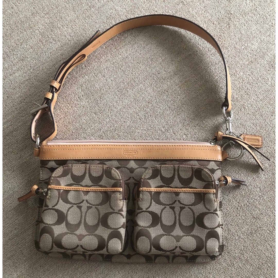 COACH - 【新品/未使用/超美品】コーチ シグネチャーキャンバスxレザー