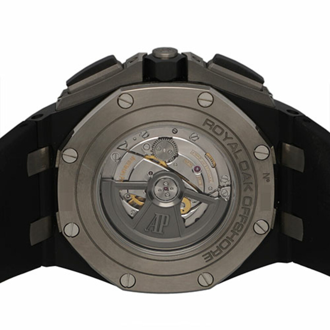 AUDEMARS PIGUET(オーデマピゲ)の【112566】AUDEMARS PIGUET オーデマ・ピゲ  26405CE.OO.A002CA.01 ロイヤルオークオフショア クロノグラフ チャコールグレーダイヤル TI/CE/ラバー 自動巻き 保証書 純正ボックス 腕時計 時計 WATCH メンズ 男性 男 紳士【中古】 メンズの時計(腕時計(アナログ))の商品写真