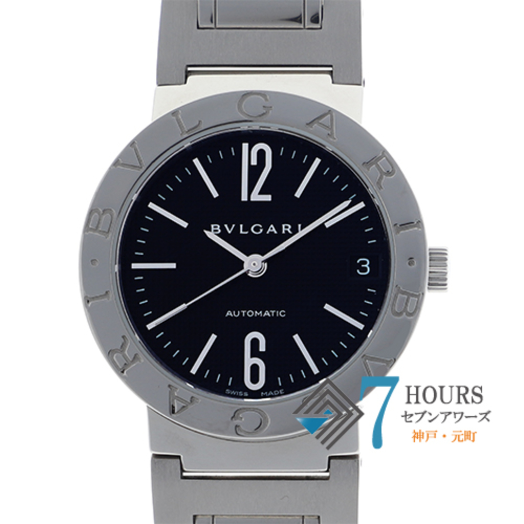 W33mm腕周り【112853】BVLGARI ブルガリ  BB33BSSD ブルガリ・ブルガリ ブラックダイヤル SS 自動巻き 当店オリジナルボックス 腕時計 時計 WATCH ユニセックス