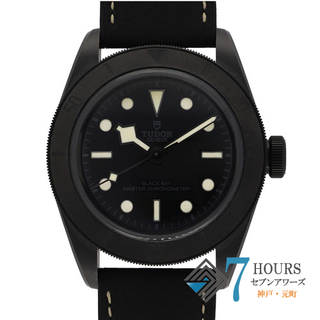 チュードル(Tudor)の【112876】TUDOR チュードル  79210CNU ブラックベイ セラミック ブラックダイヤル CE/ラバー 自動巻き 保証書 純正ボックス 腕時計 時計 WATCH メンズ 男性 男 紳士【中古】(腕時計(アナログ))