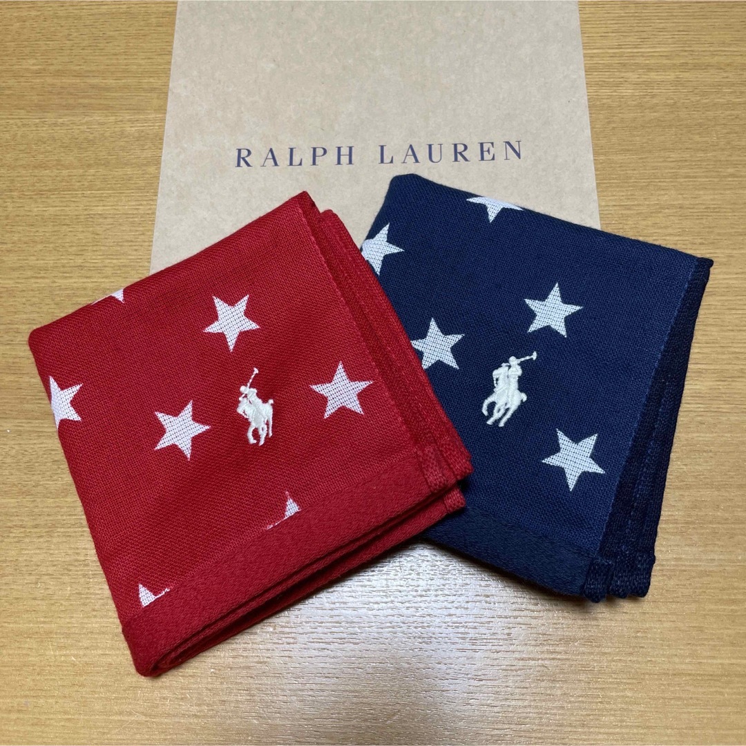 Ralph Lauren - 新品 ラルフローレン ハンドタオル ガーゼ 星柄の通販