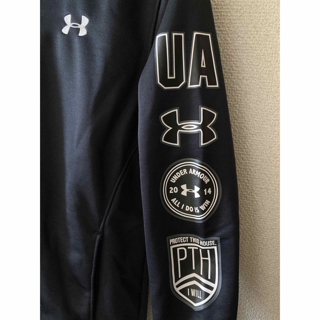 UNDER ARMOUR(アンダーアーマー)のアンダーアーマー　裏起毛ジャージパーカー　YLG  150 キッズ/ベビー/マタニティのキッズ服男の子用(90cm~)(ジャケット/上着)の商品写真