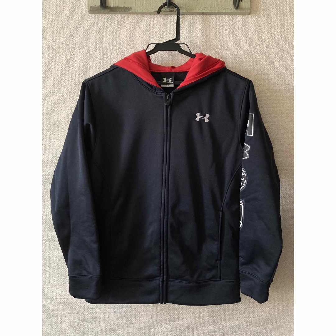 UNDER ARMOUR(アンダーアーマー)のアンダーアーマー　裏起毛ジャージパーカー　YLG  150 キッズ/ベビー/マタニティのキッズ服男の子用(90cm~)(ジャケット/上着)の商品写真