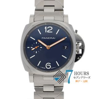 パネライ(PANERAI)の【113223】PANERAI パネライ  PAM01123 ルミノール ドゥエ ブルーダイヤル SS 自動巻き ギャランティーカード 純正ボックス 腕時計 時計 WATCH ユニセックス【中古】(腕時計)