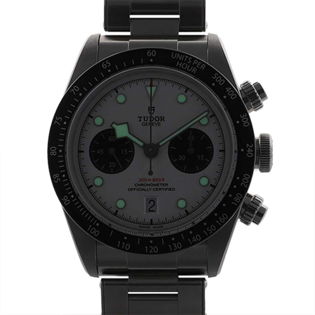 【113296】TUDOR チュードル  79360N-0002 ブラックベイ クロノ ホワイトダイヤル SS 自動巻き ギャランティーカード 純正ボックス 腕時計 時計 WATCH メンズ 男性 男 紳士