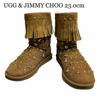 ジミーチュウ(JIMMY CHOO)の【超美品】✨ UGG & JIMMY CHOO ムートンブーツ23.0cm✨✨(ブーツ)