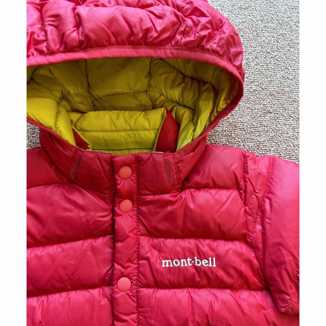 mont bell(モンベル)のダウンパーカー　リバーシブル90cm キッズ/ベビー/マタニティのキッズ服女の子用(90cm~)(ジャケット/上着)の商品写真