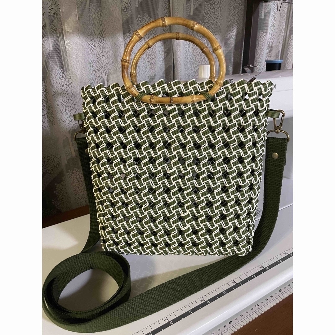 石畳編みのポシェット(4種類) レディースのバッグ(ショルダーバッグ)の商品写真