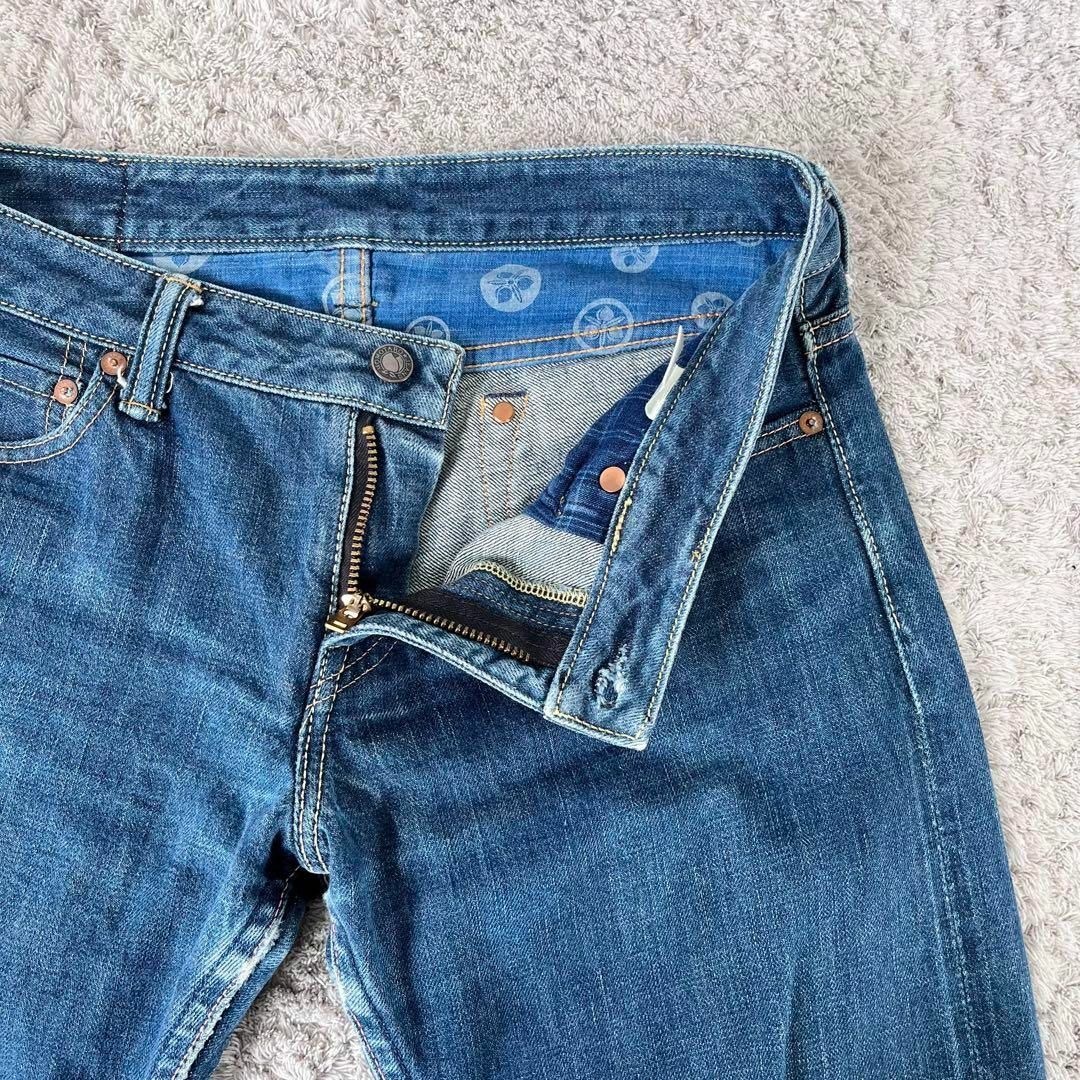 桃太郎ジーンズ チェーンステッチ 銅丹ライン セルビッチデニム ジーンズ W30