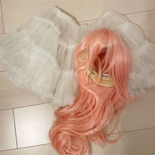 Brishtlele  コスプレ　ウィッグ　フルウィッグ　ロング　ピンク(ウィッグ)