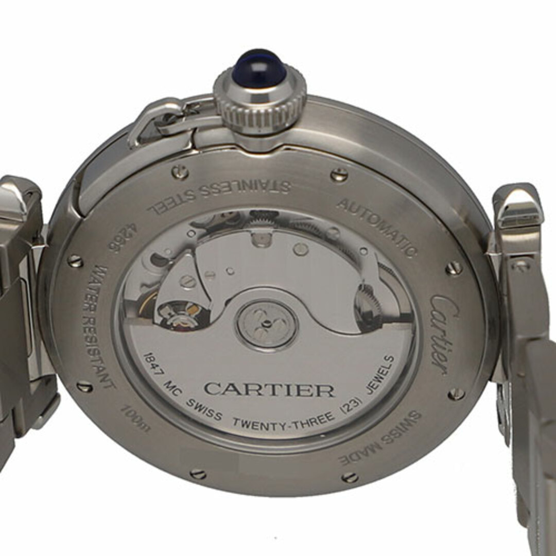 【109845】CARTIER カルティエ  WSPA0009 パシャ ドゥ カルティエ シルバーダイヤル SS 自動巻き 当店オリジナルボックス 腕時計 時計 WATCH メンズ 男性 男 紳士