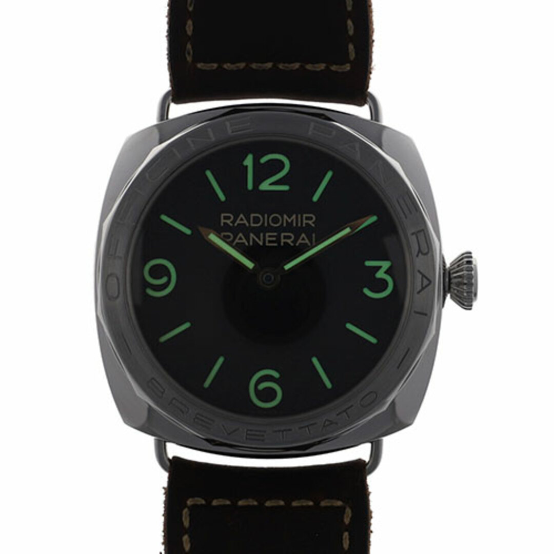 【110264】PANERAI パネライ  PAM00685 ラジオミール 3デイズ スペシャルエディション 世界限定1000本 ブラックダイヤル SS/レザー 手巻き 保証書 純正ボックス 腕時計 時計 WATCH メンズ 男性 男 紳士