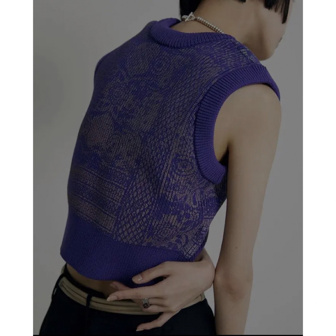 Ameri VINTAGE - ameri 2WAY LACE PAINTING KNIT TOPの通販 by りょん