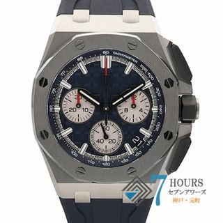 オーデマピゲ(AUDEMARS PIGUET)の【110631】AUDEMARS PIGUET オーデマ・ピゲ  26420TI.OO.A027CA.01 ロイヤルオークオフショア ブルーダイヤル SS/ラバー 自動巻き ギャランティーカード 純正ボックス 腕時計 時計 WATCH メンズ 男性 男 紳士【中古】(腕時計(アナログ))