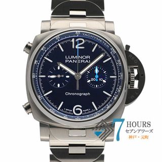 パネライ(PANERAI)の【110689】PANERAI パネライ  PAM01110 ルミノール クロノ ブルーダイヤル SS 自動巻き ギャランティーカード 純正ボックス 腕時計 時計 WATCH メンズ 男性 男 紳士【中古】(腕時計(アナログ))