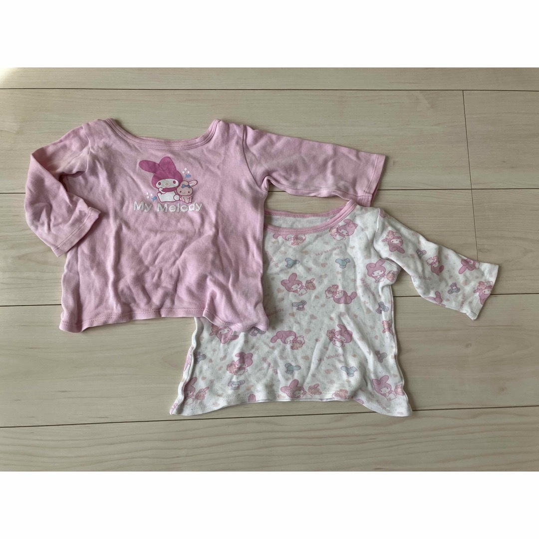 サンリオ(サンリオ)の長袖　シャツ　肌着　マイメロディー キッズ/ベビー/マタニティのキッズ服男の子用(90cm~)(下着)の商品写真