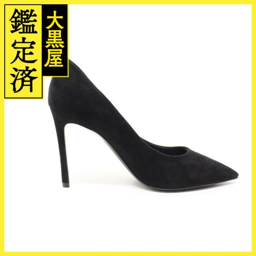 ルイヴィトン サンダル サイズ37 1/2 日本サイズ約24cm スエード ネイビー シルバー金具 LOUIS VUITTON | ブランド 靴 ウェッジソール ヒール レディース 青 女性ファッション ABランク