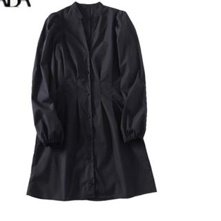 ザラ(ZARA)のZARAワンピース  黒(ミニワンピース)