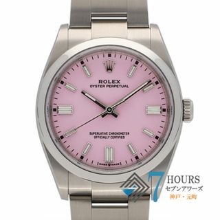 ロレックス(ROLEX)の【111461】ROLEX ロレックス  126000 オイスターパーペチュアル キャンディピンクダイヤル ランダム番 SS 自動巻き ギャランティーカード 当店オリジナルボックス 腕時計 時計 WATCH メンズ 男性 男 紳士【中古】(腕時計(アナログ))