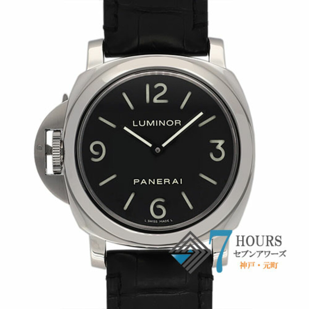 【111636】PANERAI パネライ  PAM00219 ルミノール レフトハンド ブラックダイヤル SS/クロコダイル 手巻き ギャランティーカード 純正ボックス 腕時計 時計 WATCH メンズ 男性 男 紳士