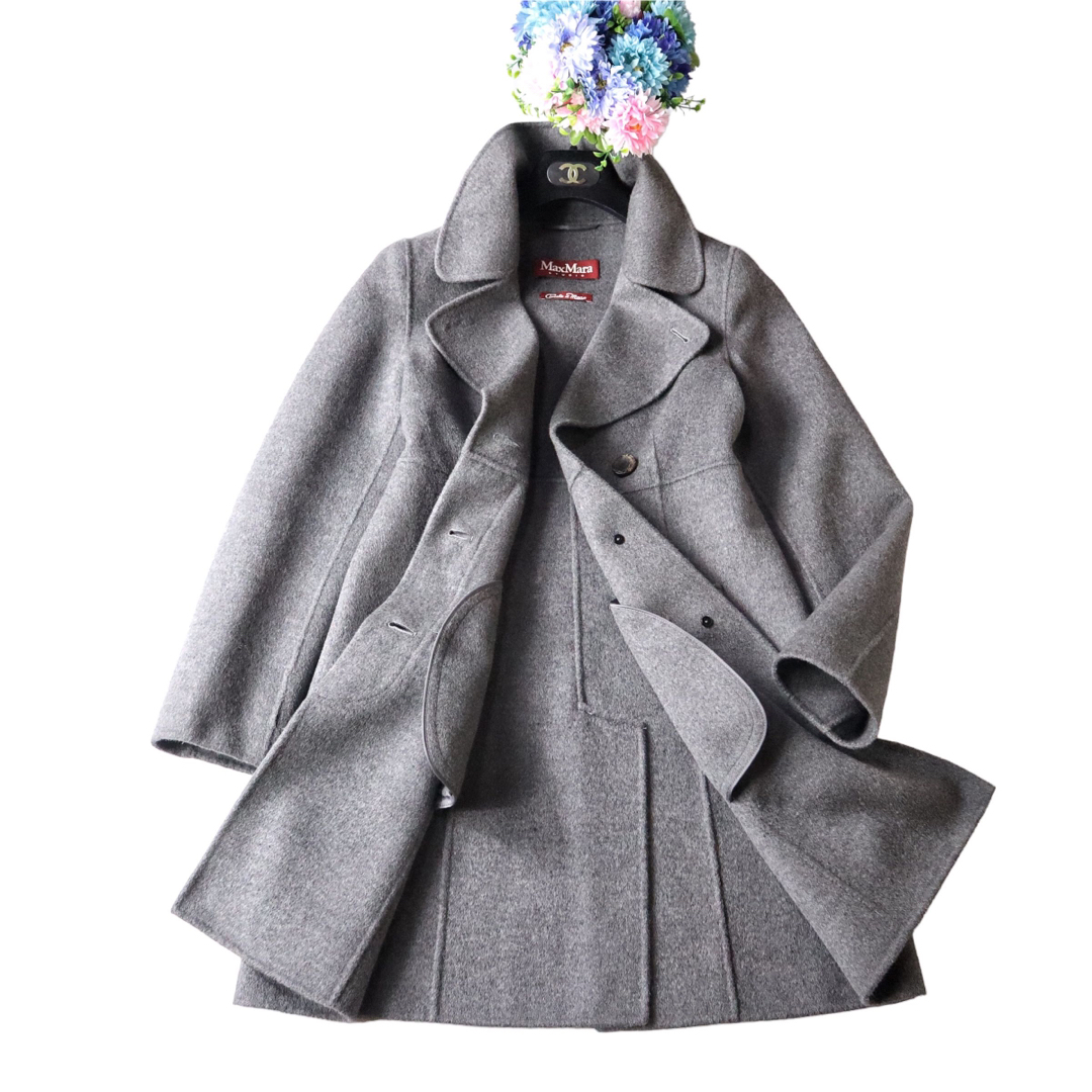MaxMara 【最高級】クチートアマーノ アンゴラウールダブルフェイス