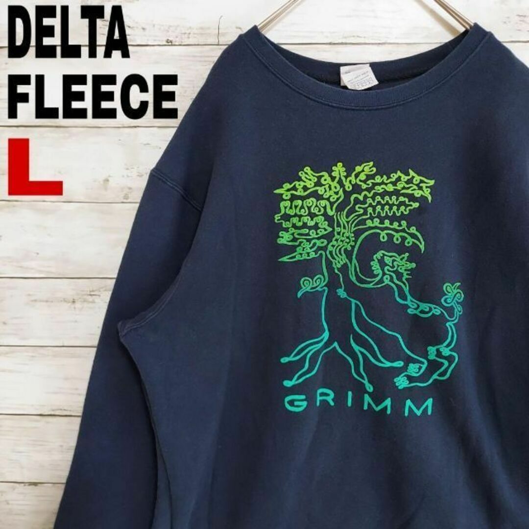 w37 US古着 DELTA FLEECE スウェット GRIMM 木 アニマル | フリマアプリ ラクマ