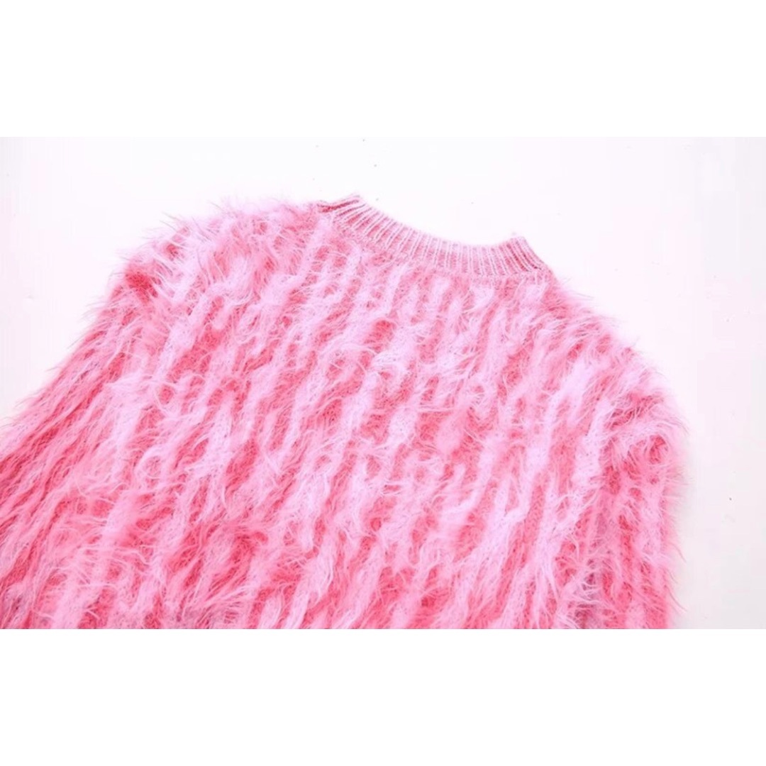 🤎10月新作🎻12429◇pink ピンク モヘア ニット セーターの通販 🤎10月新作🎻12429◇pink ピンク モヘア ニット セーターの通販