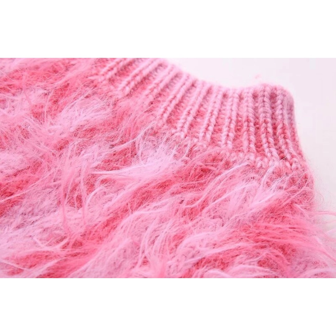 🤎10月新作🎻12429◇pink ピンク モヘア ニット セーターの通販 🤎10月新作🎻12429◇pink ピンク モヘア ニット セーターの通販