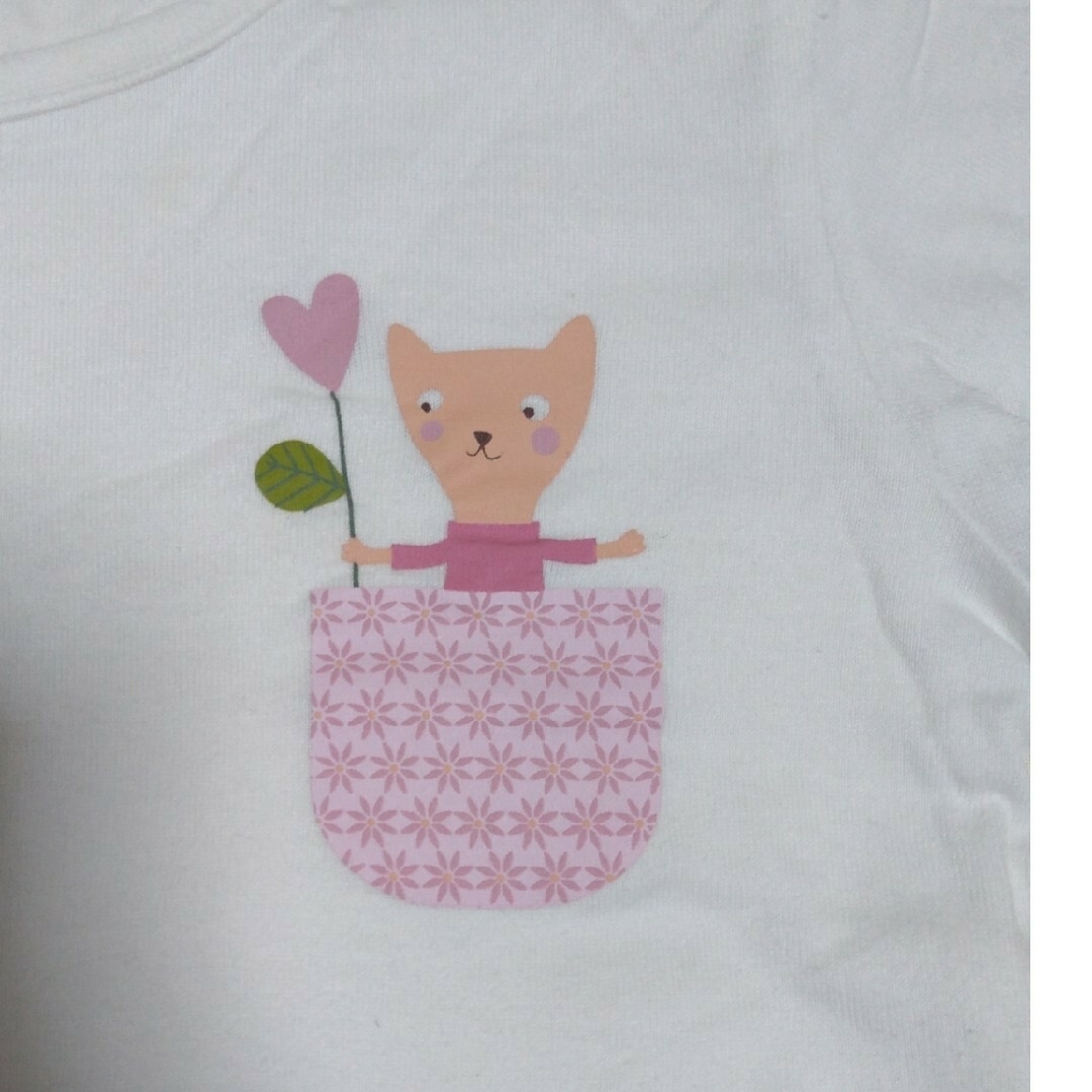 ベルメゾン(ベルメゾン)のTシャツ　女児　100 キッズ/ベビー/マタニティのキッズ服女の子用(90cm~)(Tシャツ/カットソー)の商品写真