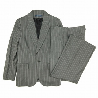 ラルフローレン(Ralph Lauren)のラルフローレン ウール ストライプ パンツスーツ セット 12 グレー(スーツ)
