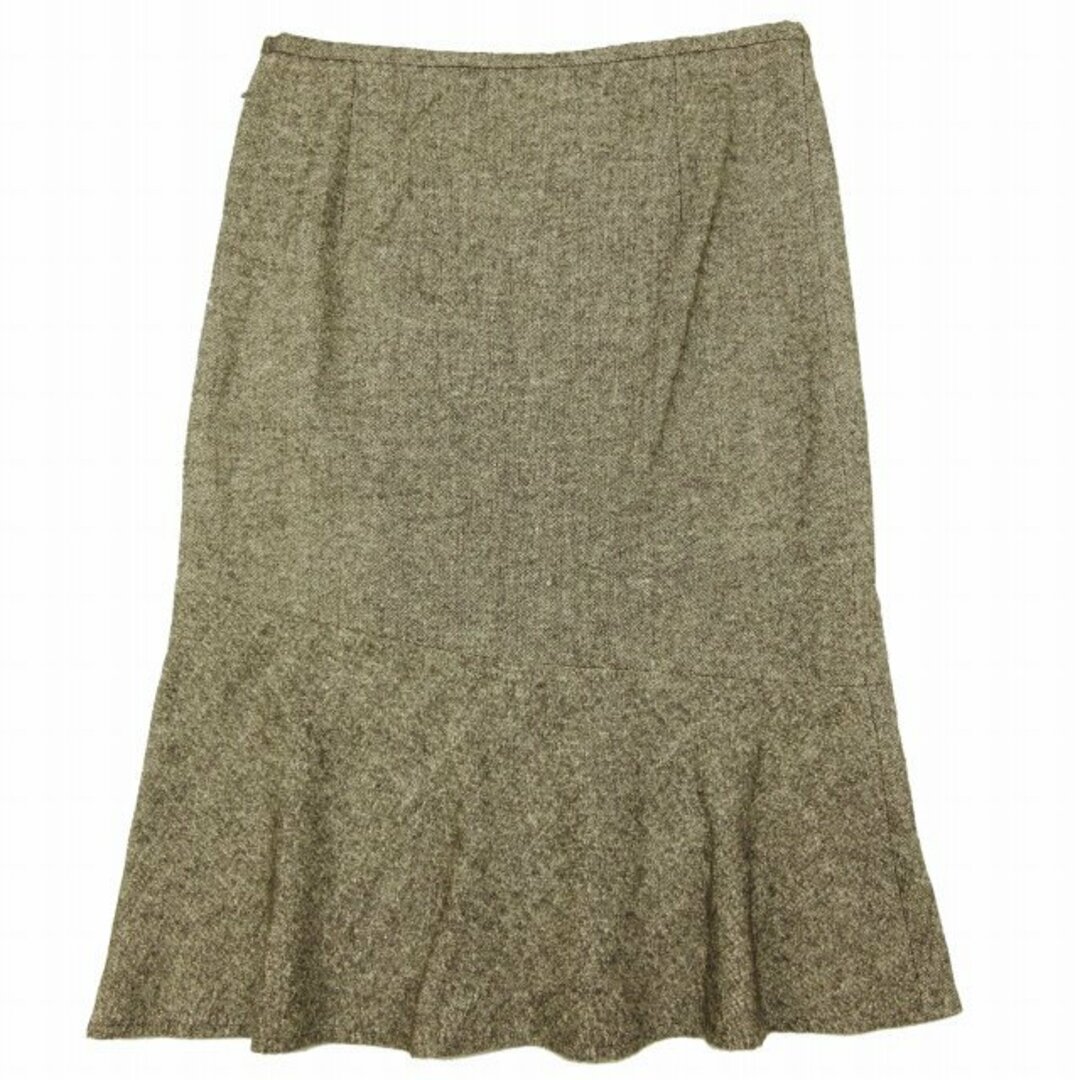 UNTITLED(アンタイトル)のアンタイトル UNTITLED シルク ウール ツイード セミタイト スカート レディースのスカート(ひざ丈スカート)の商品写真