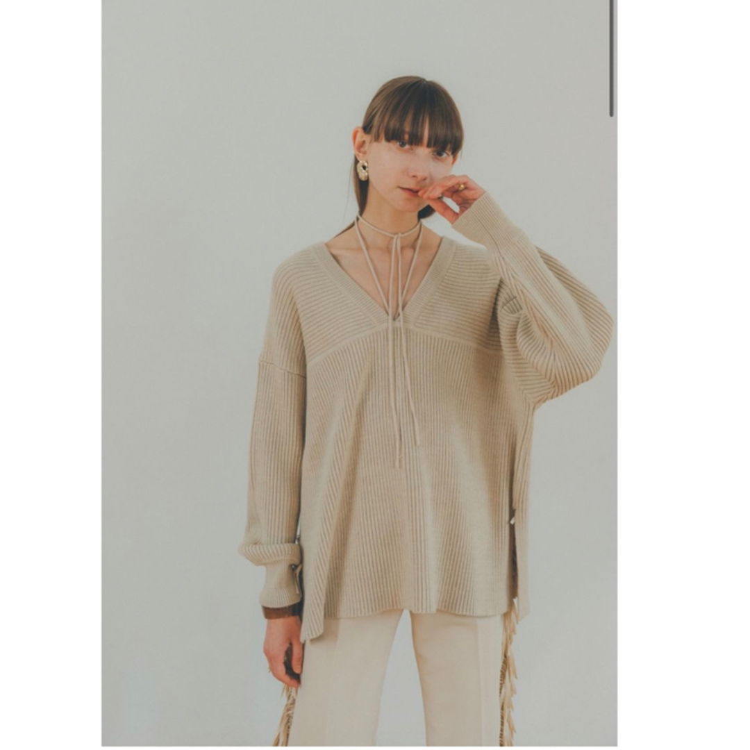 CLANE MIX COLOR STRING WIDE KNIT TOPSニット/セーター