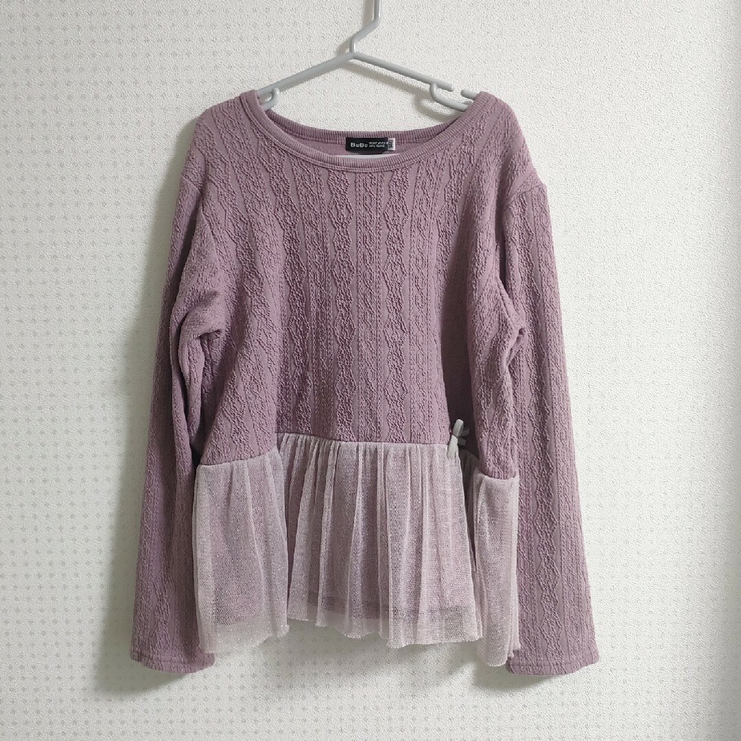 BeBe(ベベ)のBebe 140cm キッズ/ベビー/マタニティのキッズ服女の子用(90cm~)(Tシャツ/カットソー)の商品写真