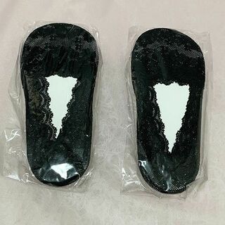 【新品】6足セット　フットカバー　ソックス　黒　(ソックス)