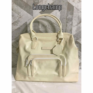 ロンシャン(LONGCHAMP)の【良品】LONGCHAMP ロンシャン レジェンド パテントレザー ハンドバッグ(ハンドバッグ)