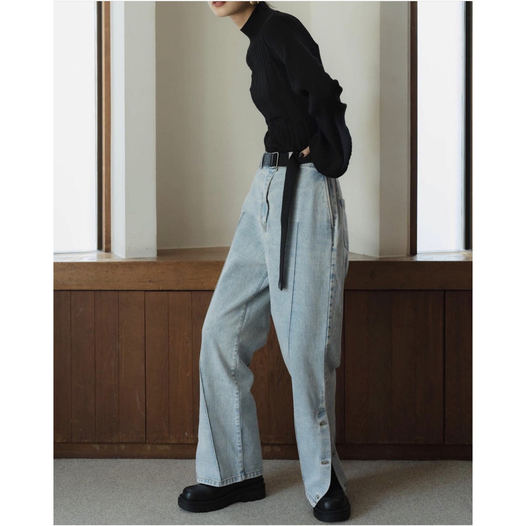 タイムセール【knuth marf】slit belt slacks pants 2