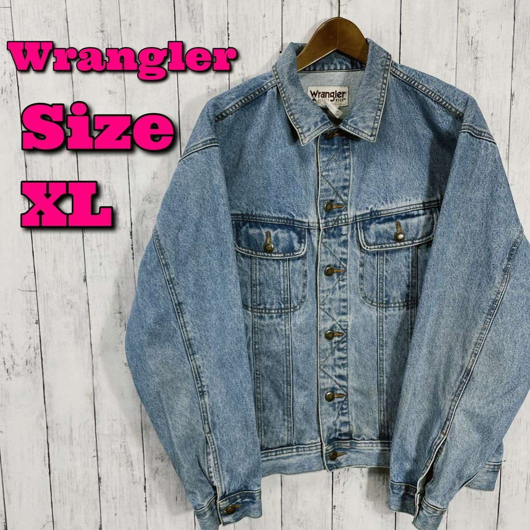 Wrangler - デニムジャケット ラングラー 背面刺繍ロゴ サイズXL