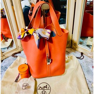 エルメス(Hermes)の専用/美品　正規品　エルメス　ピコタン　ロック　MM  ハンドバッグ 　□刻印(ハンドバッグ)