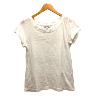 バナナリパブリック(Banana Republic)のバナナリパブリック Tシャツ カットソー クルーネック コットン 半袖 M 白(カットソー(半袖/袖なし))