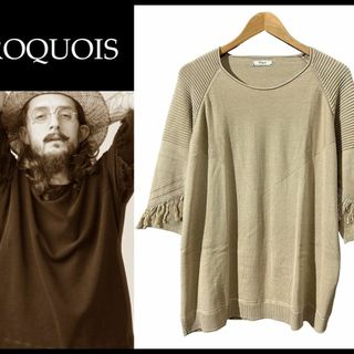 イロコイ(Iroquois)のG② 定価2.2万 イロコイ 284109 デッドマンフリンジ ミックス ニット(Tシャツ/カットソー(七分/長袖))