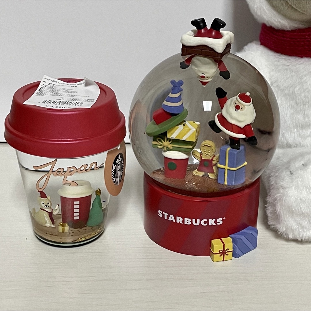 【新品未使用】Starbucks ホリデー☃︎スノードーム＆べアリスタ セット☆