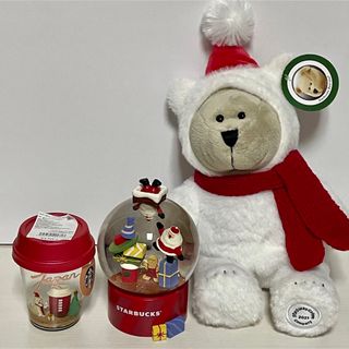 スターバックス(Starbucks)の【新品未使用】Starbucks ホリデー☃︎スノードーム＆べアリスタ セット☆(置物)