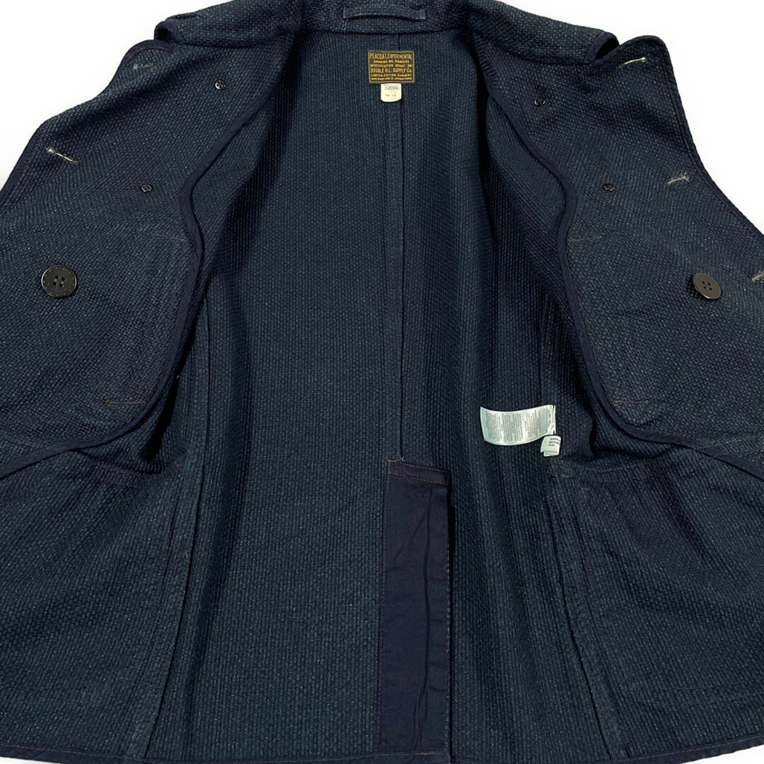 RRL(ダブルアールエル)のRRL ダブルアールエル Limited Edition Indigo PEA COAT 刺子生地 ピーコート ネイビー サイズS 正規品 / 32126 メンズのジャケット/アウター(ピーコート)の商品写真