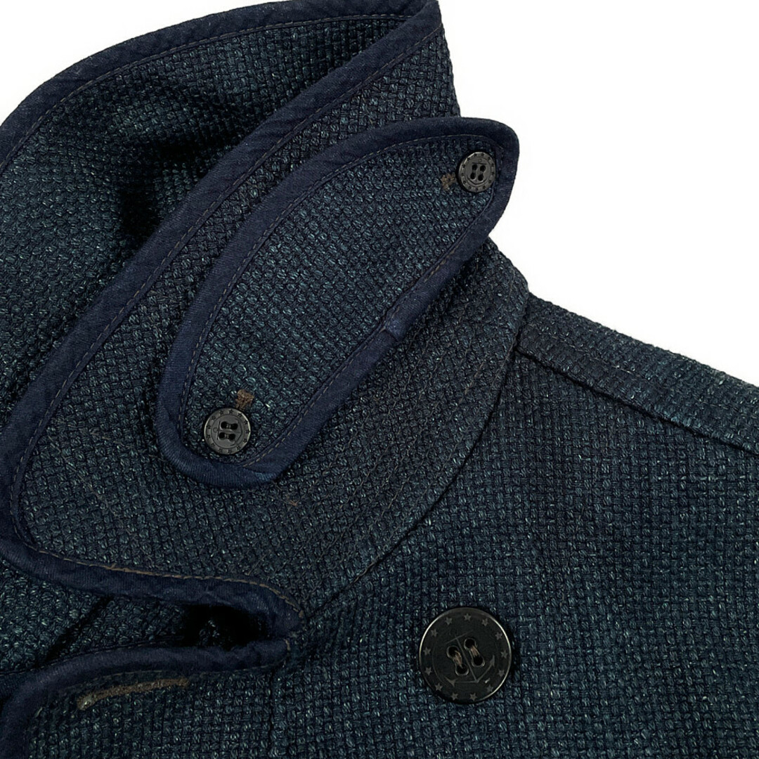 RRL(ダブルアールエル)のRRL ダブルアールエル Limited Edition Indigo PEA COAT 刺子生地 ピーコート ネイビー サイズS 正規品 / 32126 メンズのジャケット/アウター(ピーコート)の商品写真